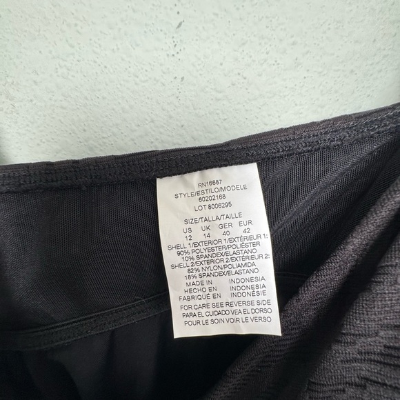 NWT Swim Solutions Women's Tummy-Control Swim Dress Created for Macy's Size 12 - Picture 9 of 12